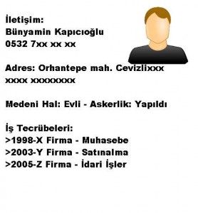 cv nedir